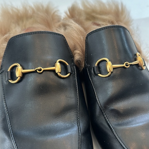 Gucci Women's Princetown Apron Toe Mules 40/9.5 - Picture 5 of 11